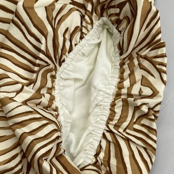 Mark & James by Badgley Mischka Women’s Macie Tiered Midi Dress – Tan Beige XSP - Picture 3 of 11